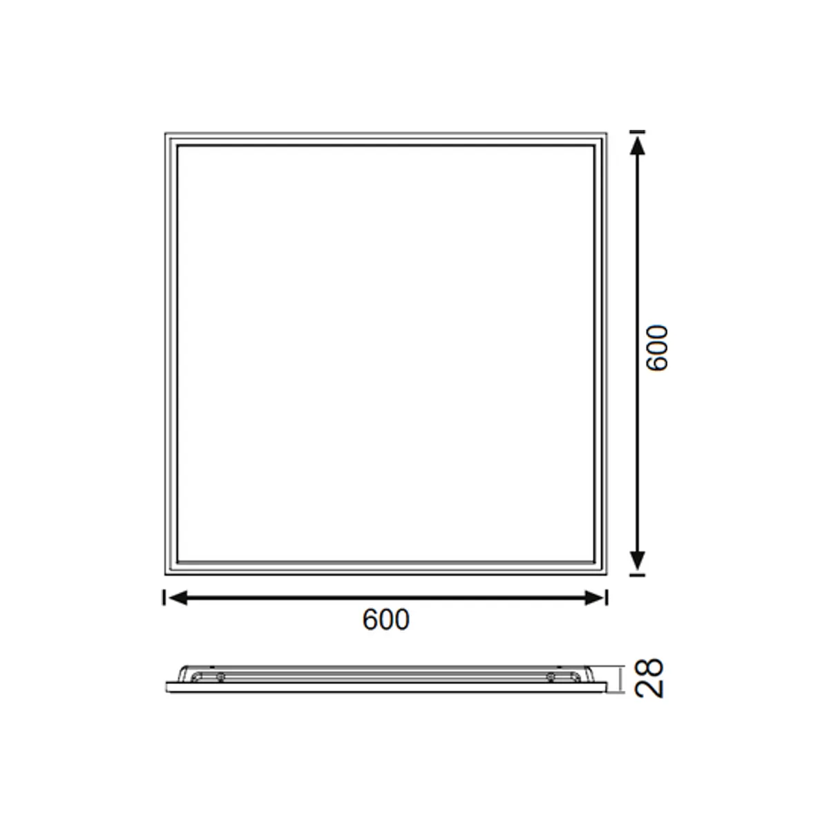 JK6061 Backlight LED Panel Clip-In (4000K) - Görsel 2