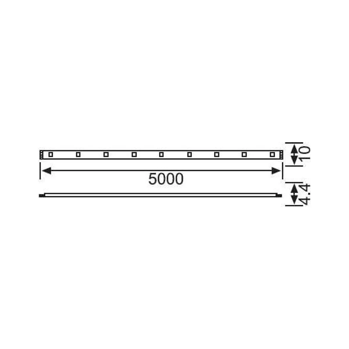LE208 Üç Çipli İç Mekan Eko Şerit LED (6500K) (10MT.) - Görsel 2