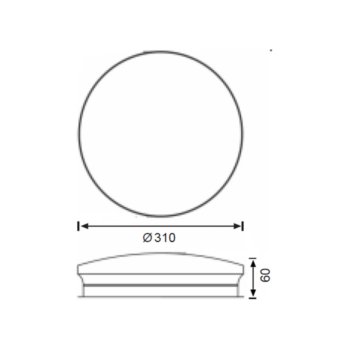 JK180 Led Tavan Armatürü (6500K) - Görsel 2