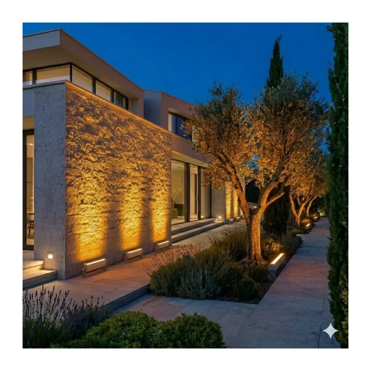 6x1W AMBER IP67 18CM LED WALLWASHER - Görsel 2