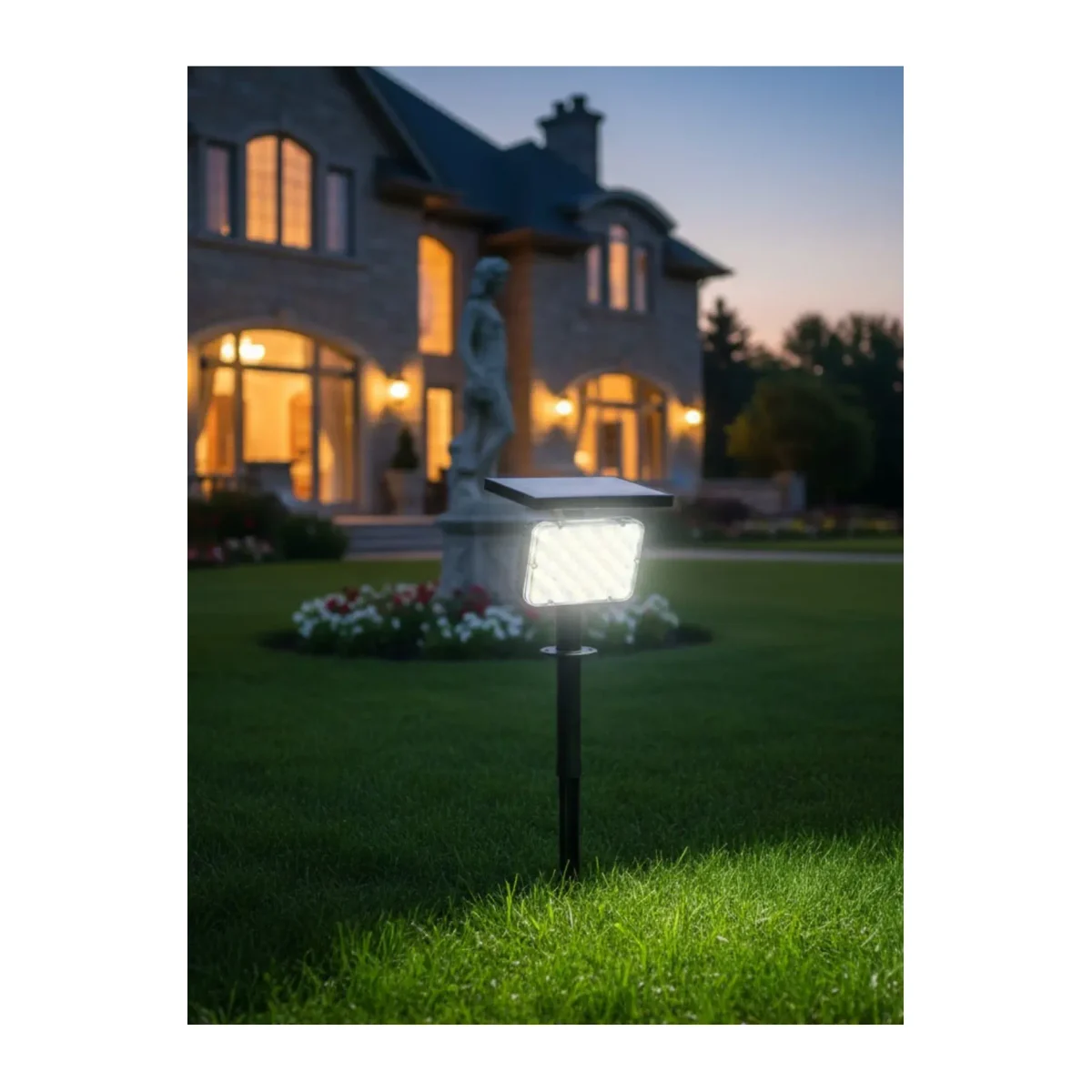 SOLAR LED ÇİM ARMATÜRÜ KAZIKLI - Görsel 2