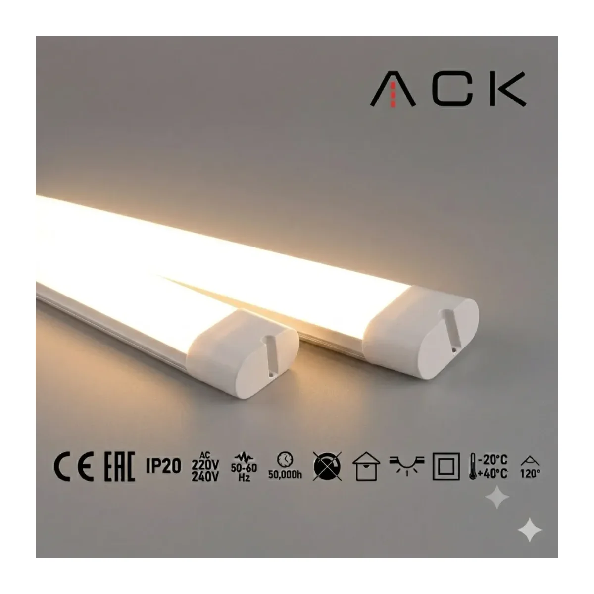 Uranüs LED Bant Armatür 120cm 36W 3000K Günışığı IP20 AN28-01203