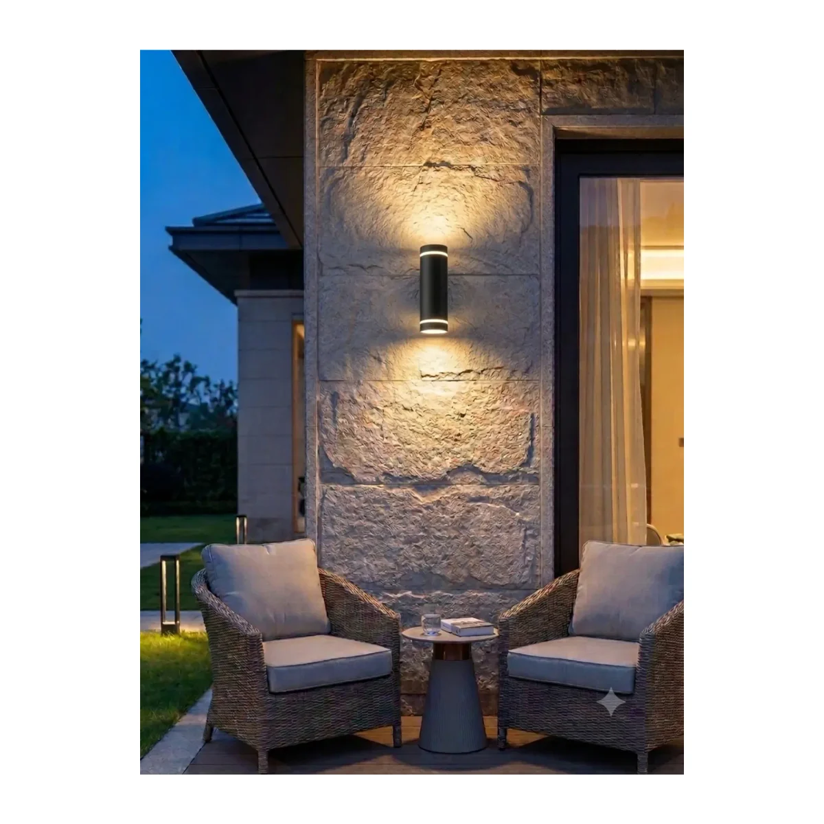 18W LED DUVAR ARMATÜRÜ / SİYAH / YUVARLAK / 6500-4000-3000K BUTONLU RENK SEÇENEĞİ IP65 - Görsel 3