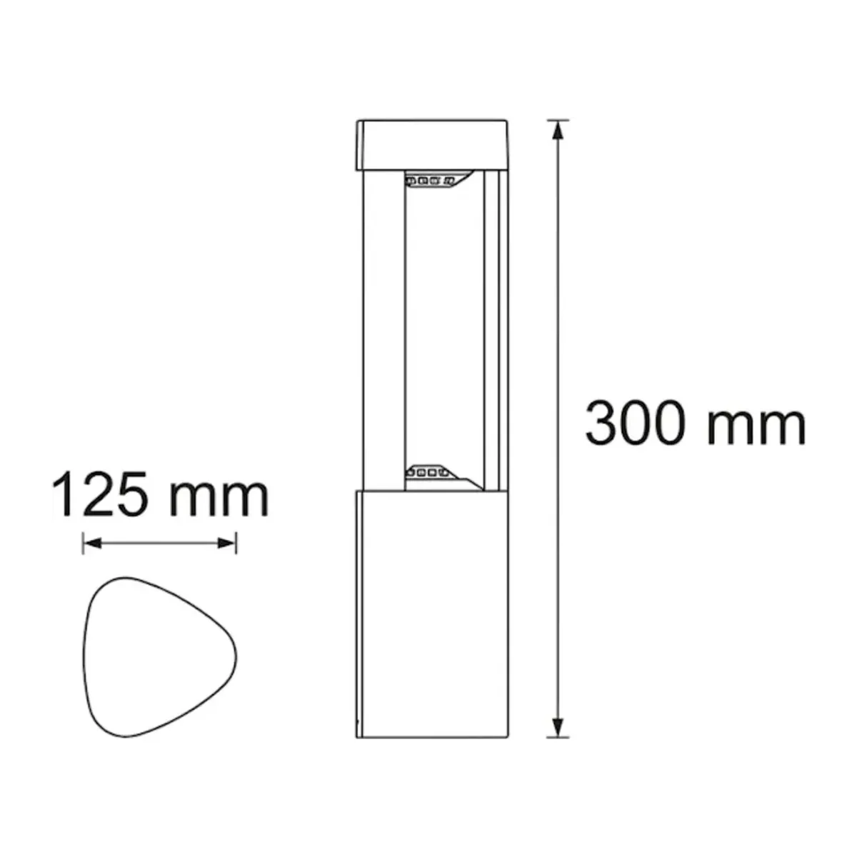 6W DALLAS 300MM 3000K LED BAHÇE ARMATÜRÜ IP65 - Görsel 3