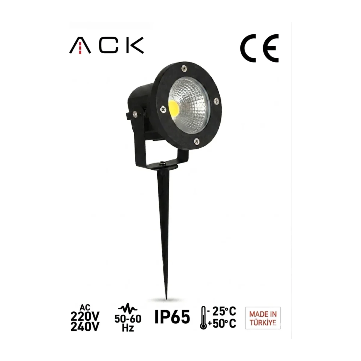 Alüminyum LED Bahçe Armatürü (Kazıklı ve Set Üstü Kullanım) - 3000K Günışığı - Görsel 4
