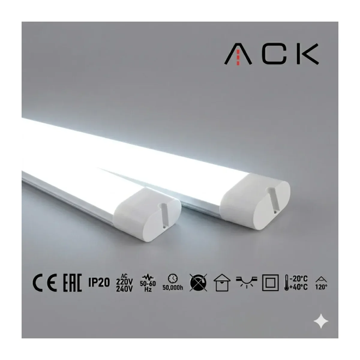 Titan LED Bant Armatür 80W 1200mm 8750lm 6500K Beyaz Işık AN30-01233