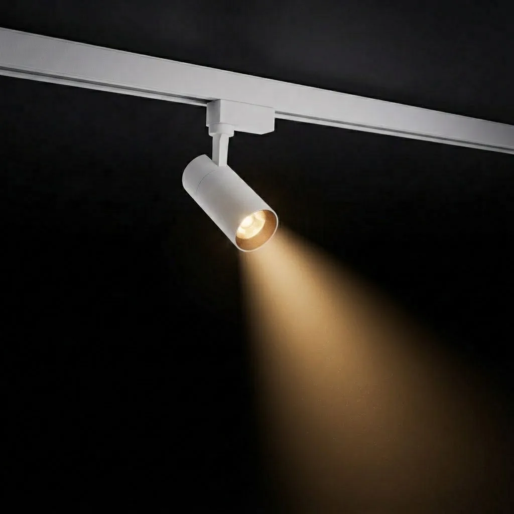 ACK 10W Alüminyum LED Ray Spot Armatür Beyaz Kasa Günışığı 3000K AD30-01000