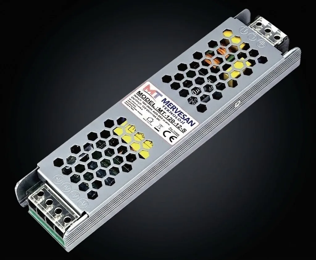 10 AMPER SLİM TRAFO MT-120-12-S 12 VDC 10 Amper (SMPS)