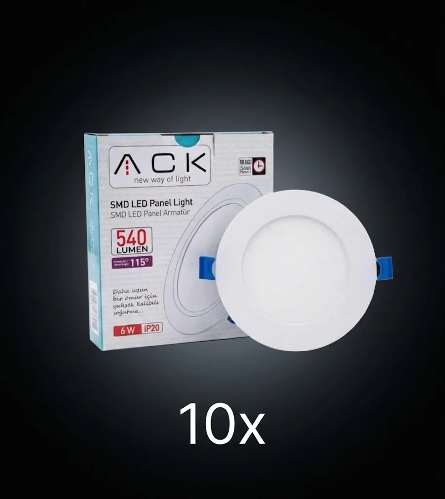 6W Sıva Altı Led Panel 4000K 10 ADET
