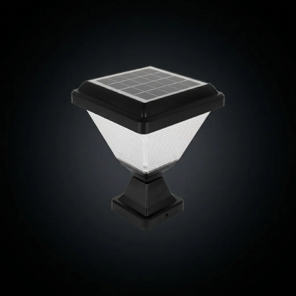 SOLAR LED BAHÇE ARMATÜRÜ KARE 20W/h 6500K