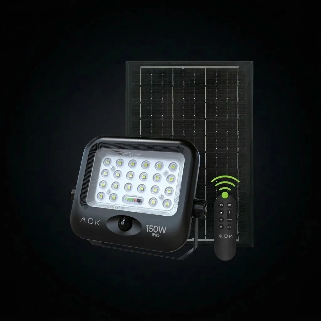 150W LENSLİ SOLAR LED PROJEKTÖR 6500K IP65